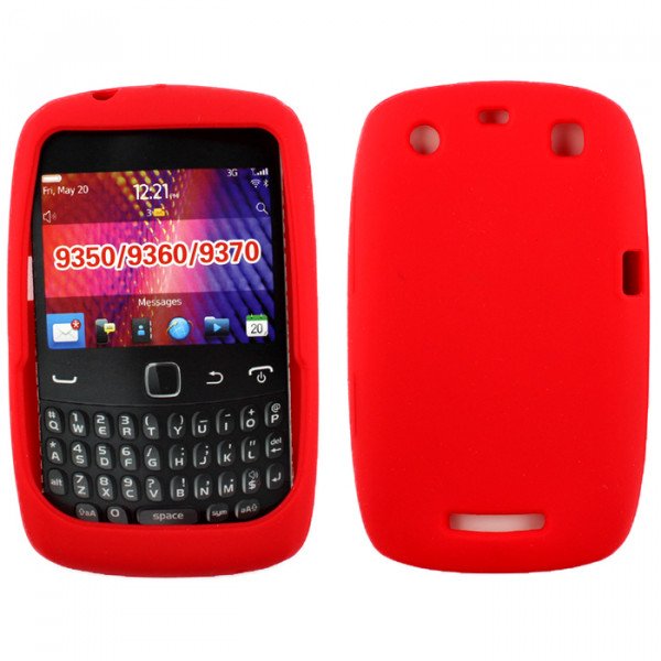 Wholesale Blackberry Curve 9350 9360 Silicone Soft Case (Red)